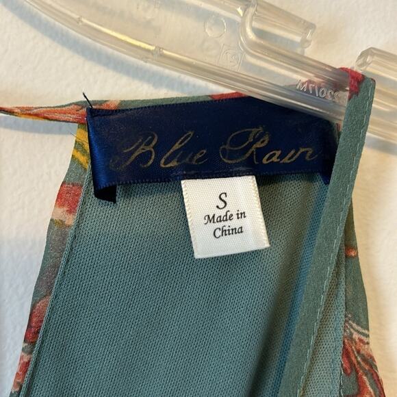 Blue Rain cold shoulder dress. Sz S - Picture 3 of 8